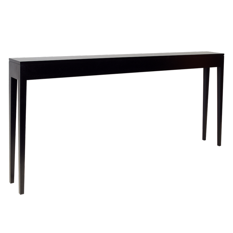 Stiletto Black Console Entry table with a Slim Design and Slender